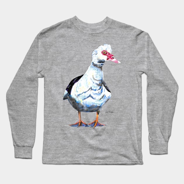 Muscovy Duck Long Sleeve T-Shirt by lucafon18